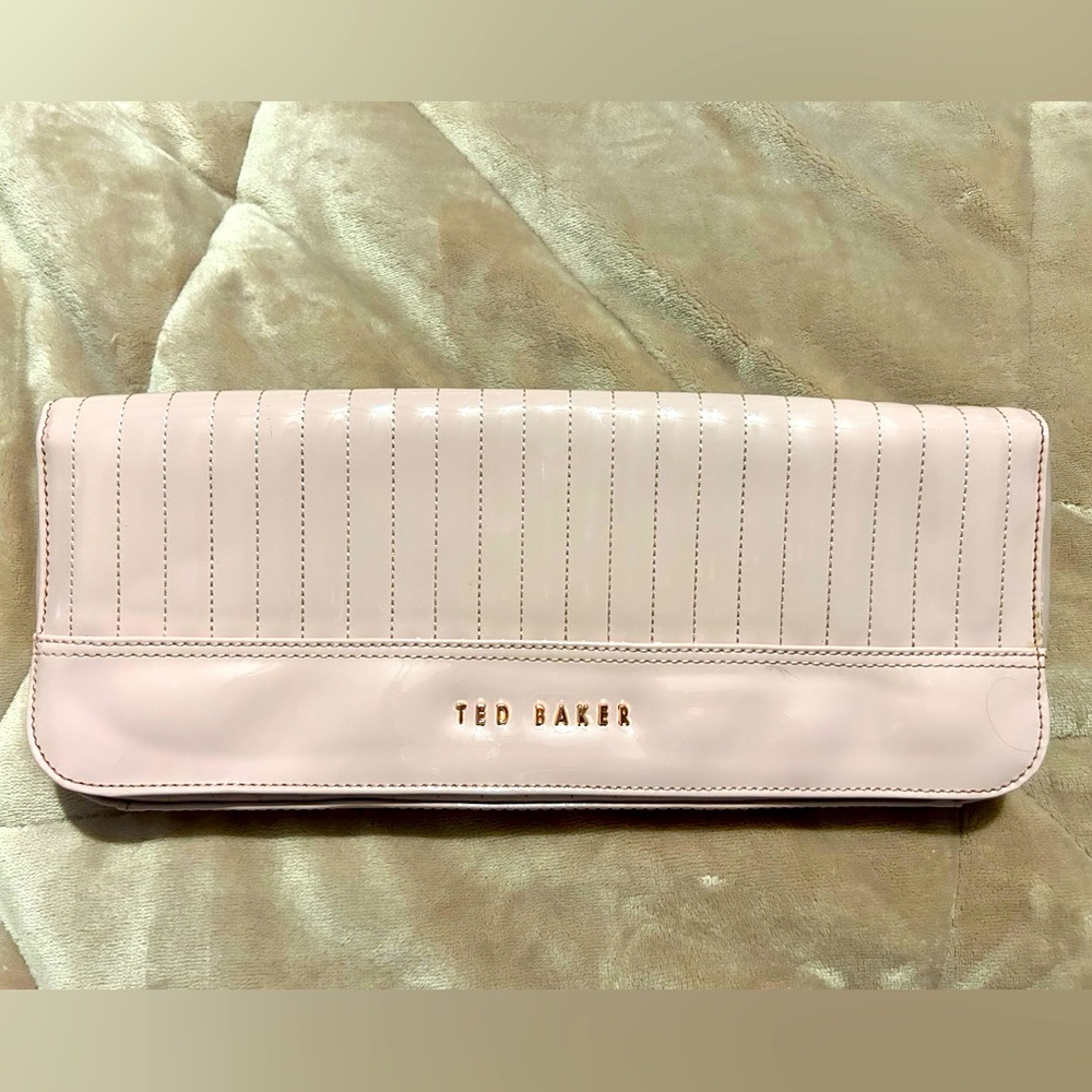 Ted Baker Quilted Patent Leather Long Clutch